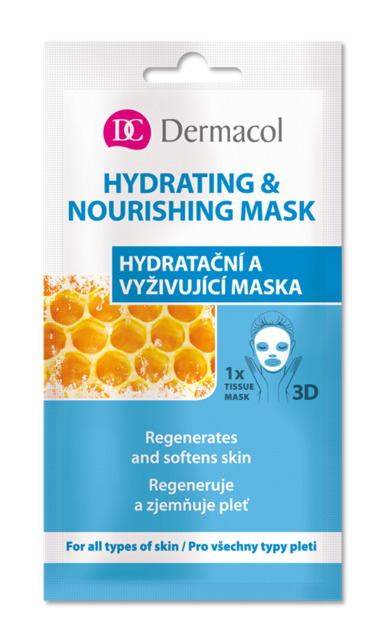 Dermacol - Textilná 3D hydratačná a vyživujúca maska - 15 ml